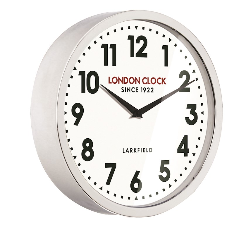 The Sterling Wall Clock 30cm By London Company Clocks 29716 - London Clock Company Black Glass Wall The Sterling Wall Clock 30cm By London Company Clocks 29716 - London Clock Company Black Glass Wall