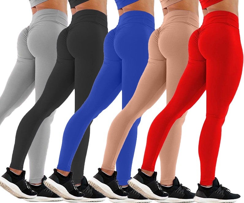 Nikiza Women High Waist Butt Lifting Yoga Pants Anti Cellulite