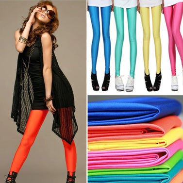 bright coloured leggings