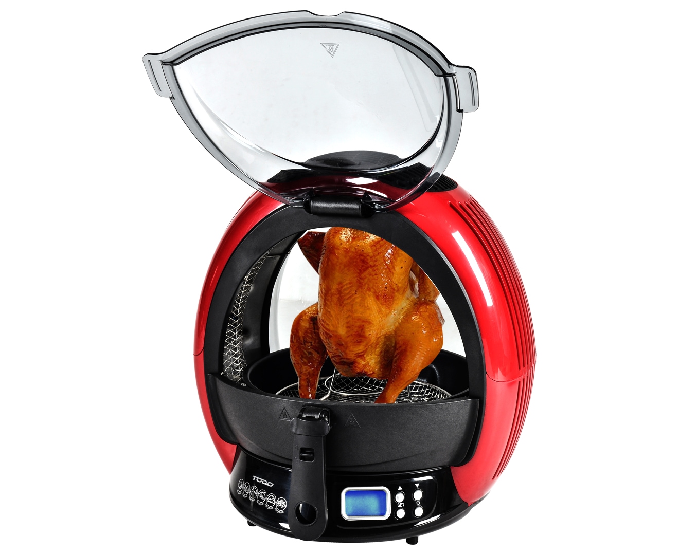 1500W Healthy Air Fryer Rotating Oven Multi Cooker Grill Fry Digital