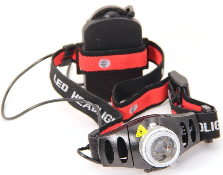 1X Cree Led High Power Zoom Headlamp 170M Range 160Lumen Battery