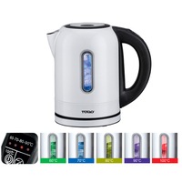 TODO 1.7L STAINLESS STEEL CORDLESS KETTLE KEEP WARM ELECTRIC LED WATER JUG WHITE