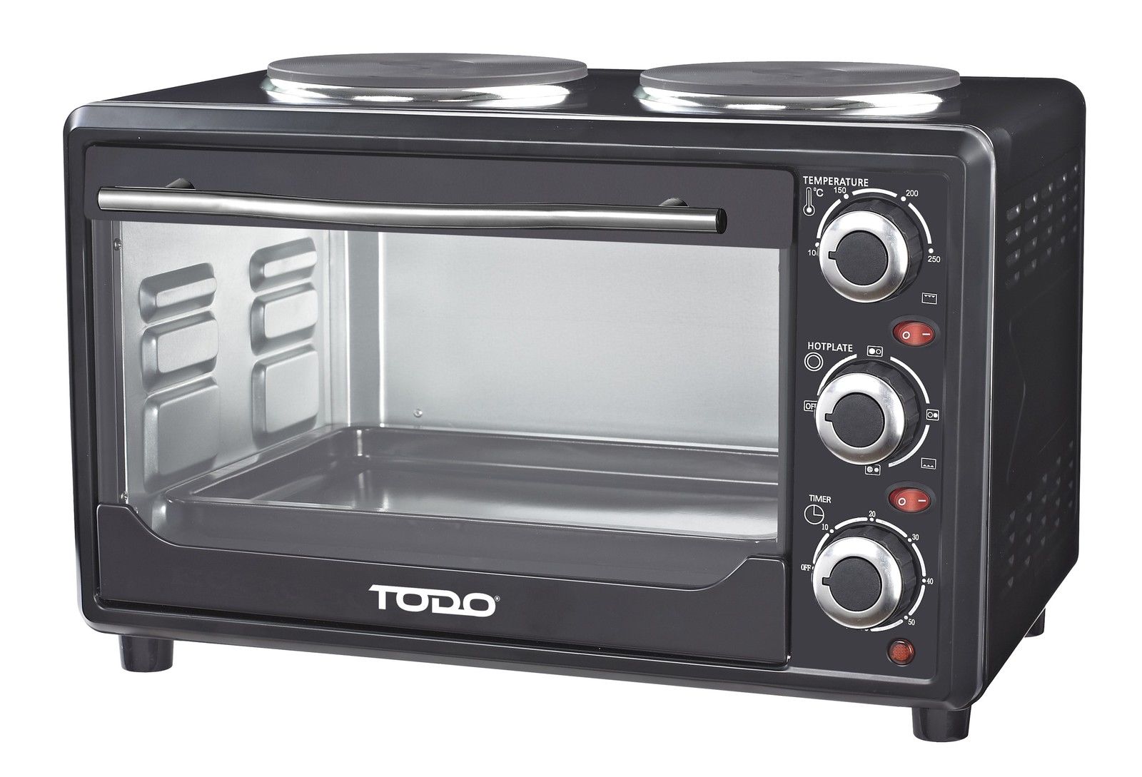 23L Benchtop Electric Oven Two Hot Plates Hotplate 10A Amp | Buy Mini ...