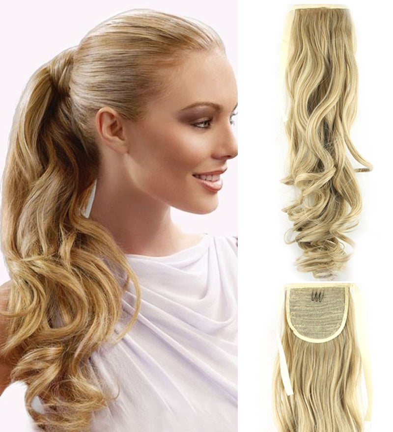 2pcs 22 Dark Blonde Hair Extension Quality Synthetic Hair