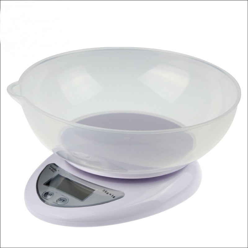 5Kg Kitchen Scale W/ Bowl Lcd Display 1G Graduation 5000G ...