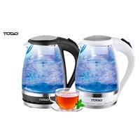 TODO 1.5L GLASS CORDLESS KETTLE ELECTRIC BLUE LED LIGHT 360 CLEAR JUG