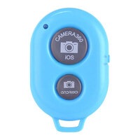 BLUETOOTH CAMERA SHUTTER REMOTE CONTROL SELF TIMER RELEASE IOS ANDROID BLUE