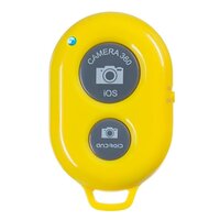 BLUETOOTH CAMERA SHUTTER REMOTE CONTROL SELF TIMER RELEASE IOS ANDROID YELLOW