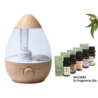 2.5L AIR HUMIDIFIER ULTRASONIC DIFFUSER AROMA AROMATHERAPHY PURIFIER + FRAGRANCE OIL