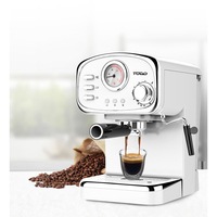 TODO ESPRESSO COFFEE MACHINE MAKER AUTOMATIC 15 BAR ITALIAN ODE PUMP 1.25L - WHITE