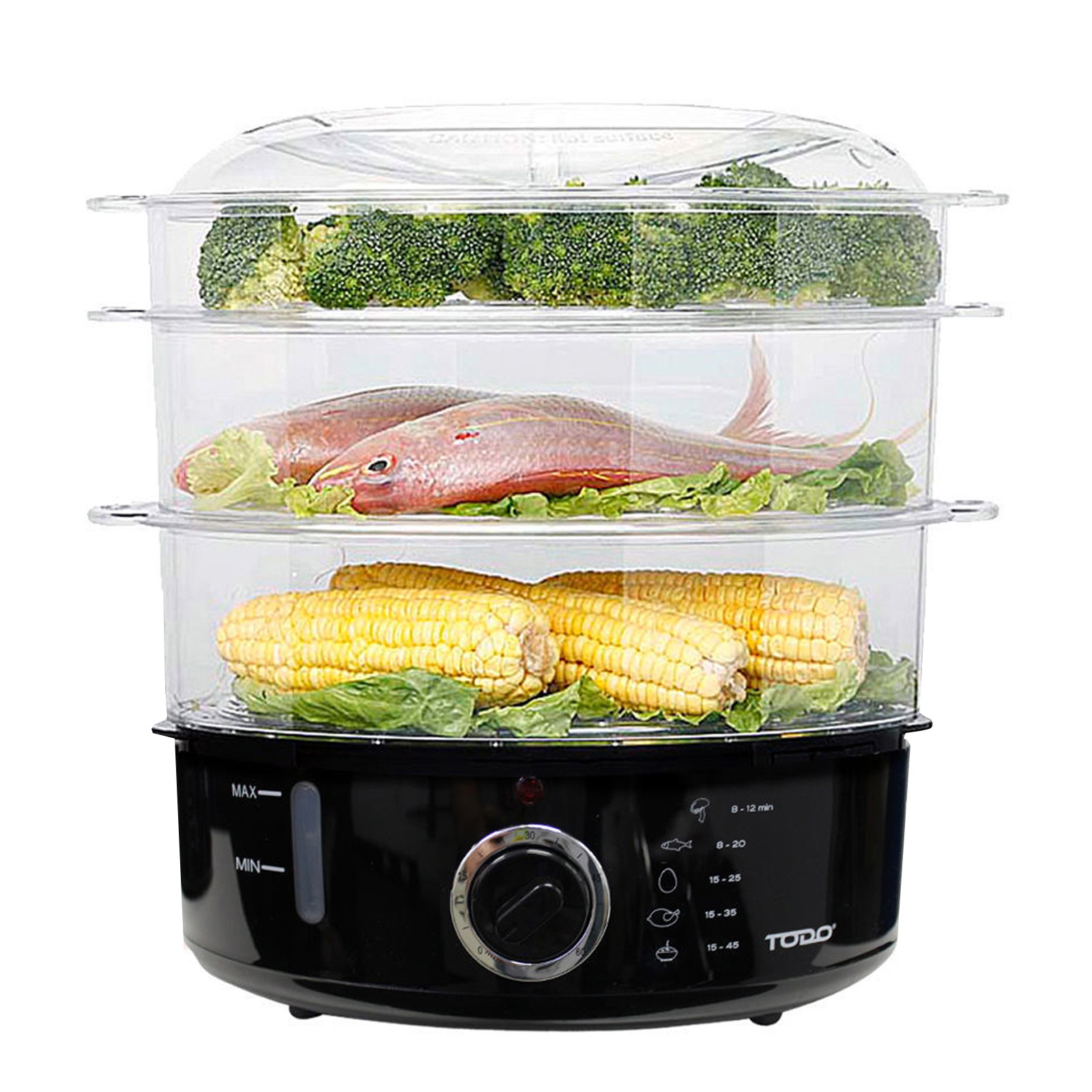 9l-steam-cooker-steamer-3-tray-800w-power-dial-timer-healthy-stackable