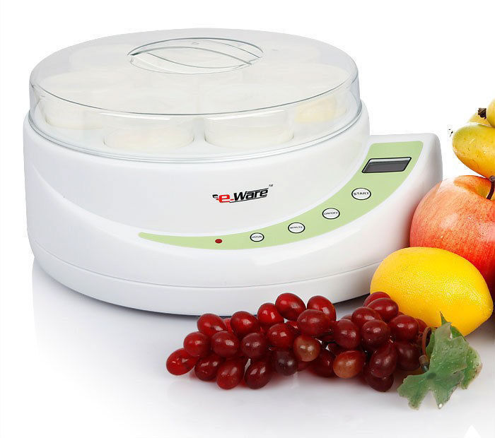 Eware 8 Cup Electric Yogurt Maker Digital Lcd Temp Timer 150Ml Cup X8