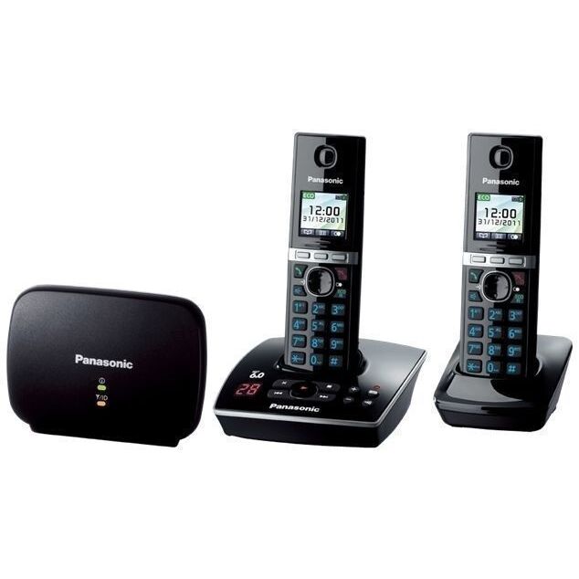 Panasonic Dect 6.0 Twin Pack W/ Dect Repeater + Answer Machine Kx