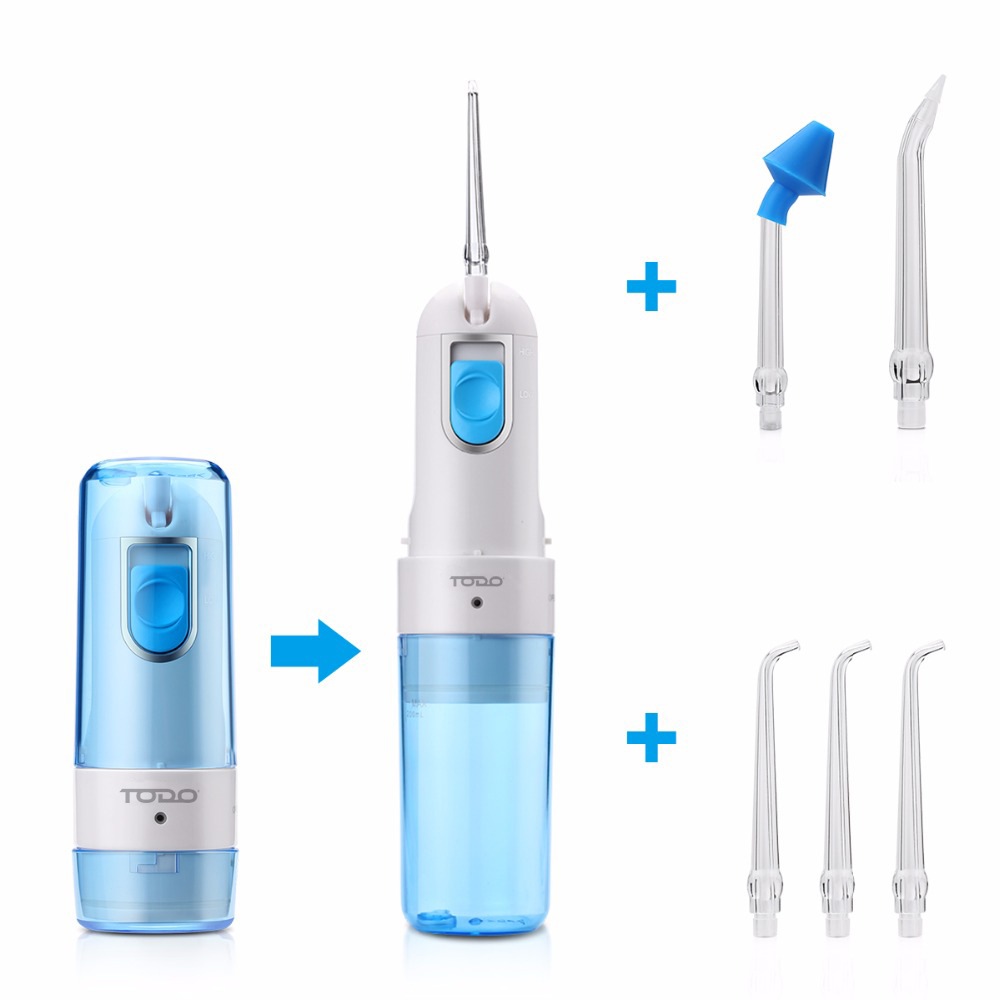 RECHARGEABLE WATER DENTAL JET PICK FLOSSER 90 PSI 2000mAh TRAVEL ORAL