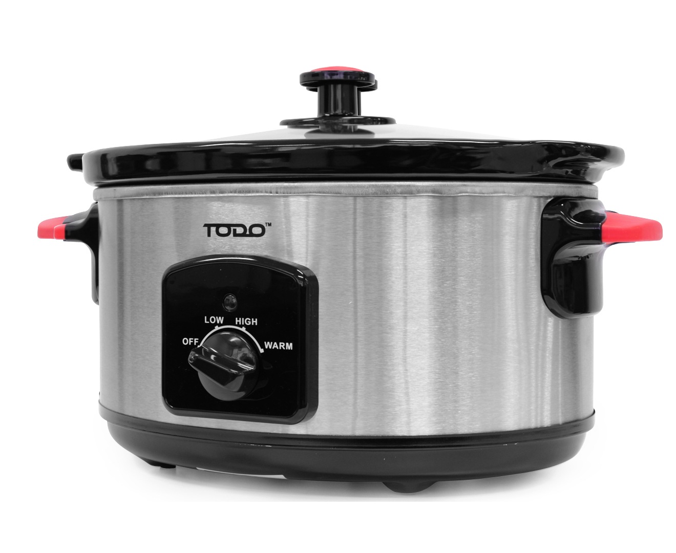TODO 5.5L STAINLESS STEEL SLOW COOKER w/ REMOVEABLE CERAMIC BOWL XJ