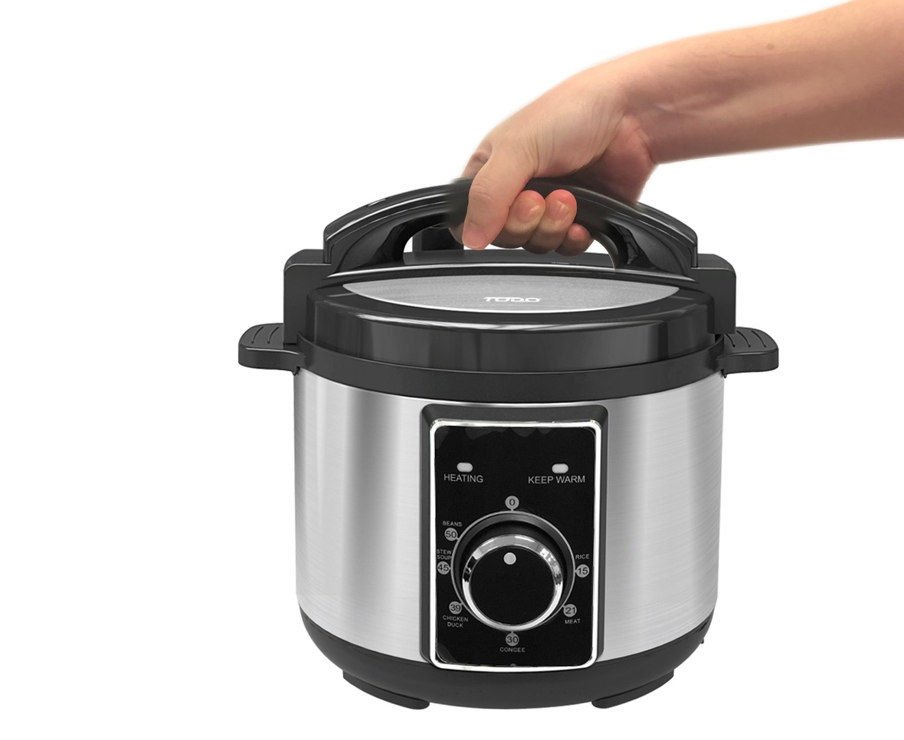 TODO 2L PRESSURE COOKER STAINLESS STEEL HOUSING REMOVABLE COOKING POT