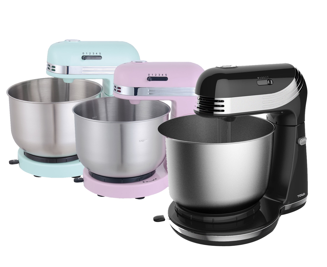 TODO 350W 5 SPEED ELECTRIC STAND MIXER w/ 3.5L STAINLESS STEEL BOWL