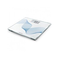 Soehnle Style Sense 180kg Capacity Compact 300 Bathroom Scales in White/Blue