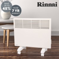 Rinnai Electric Convection Panel Heaters in 2 Sizes