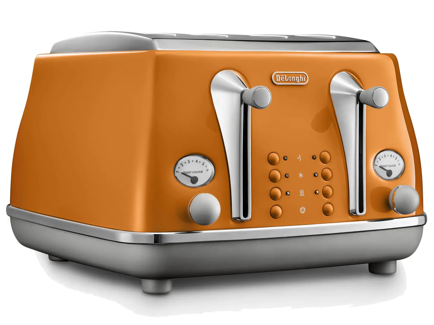 DeLonghi Icona Capitals 4 Slice Toaster Rome Orange CTOC4003O *Win