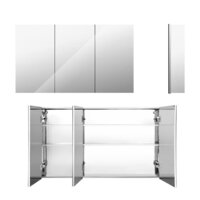 Cefito Bathroom Mirror Cabinet Stainless Steel Storage Vanity Medicine 900x720mm