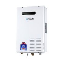 Devanti LPG Gas Hot Water Heater 26L Home Instant Outdoor Household White