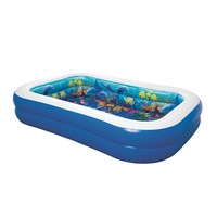 Bestway Inflatable Kids Pool Ground Play Pool 3D Undersea Aquarium