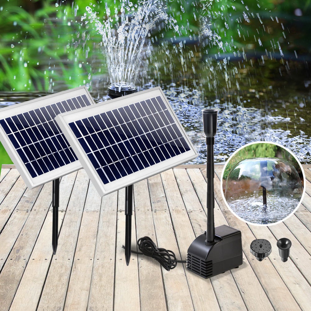 110W Water Solar Pond Pump Kit Outdoor Submersible Fountain Filter