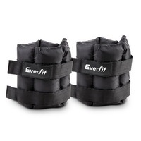 Everfit 2X5kg Wrist Ankle Weight Gym Home Fitness Training Adjustable Pair Strap