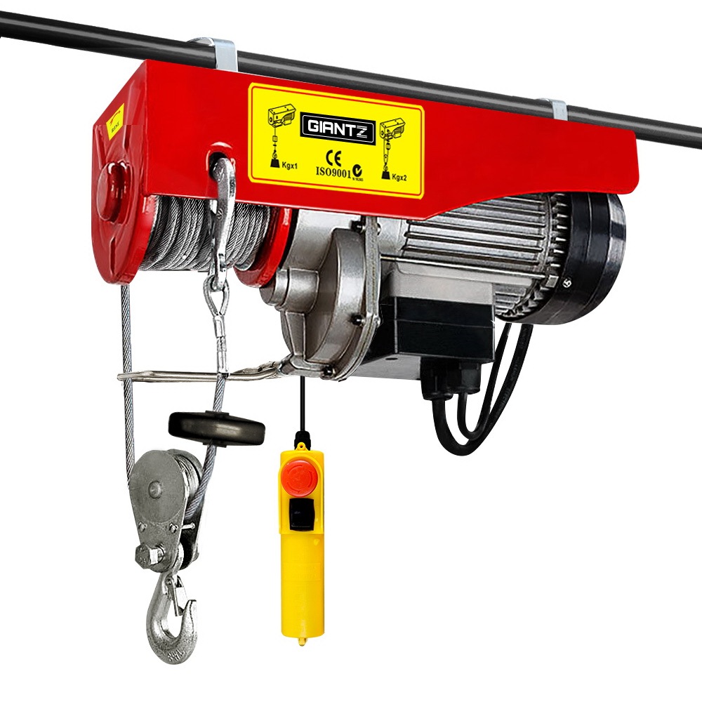 Giantz Electric Hoist Winch 125/250KG Rope Tool Remote Chain Lifting