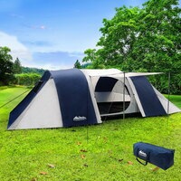 Camping Tent 12 Person Hiking Beach Tents Canvas Swag Family Awning