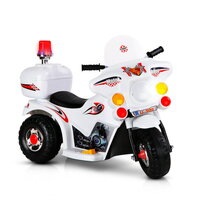 Kids Ride On Car Motorcycle Motorbike Patrol Battery Electric Toy Police
