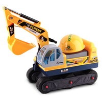 Keezi Kids Ride On Car Digger Toy Sand Excavator Children w/ Helmet