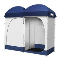 Double Camping Shower Toilet Tent Portable Change Room Ensuite