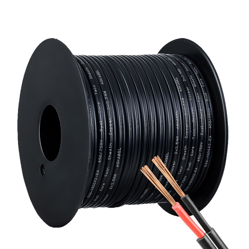 2.5MM Electrical Cable Electric Twin Core Extension Wire 30M Car 450V 2