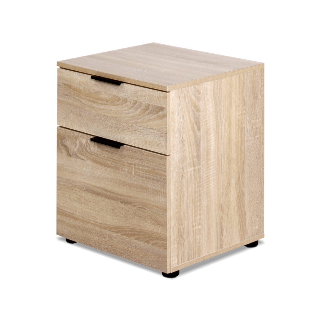 2 Drawer Filing Cabinet Office Shelves Storage Drawers ...