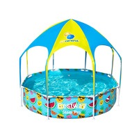 Bestway Swimming Play Pool Above Ground Steel Pro Mist Shade