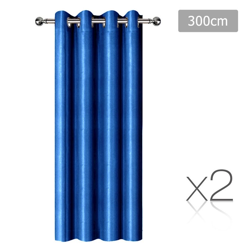 Art Queen 2x Blockout Curtains Eyelet Blackout Darken Room 300x230