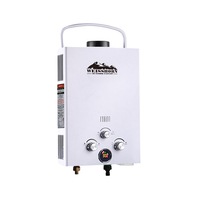 Weisshorn Gas Hot Water Heater Portable Shower Camping LPG Outdoor White 4WD