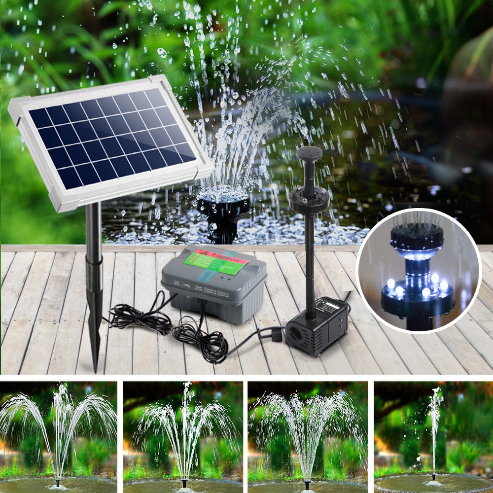 25W Solar Fountain Powered Water Pond Pump Battery Submersible | Buy