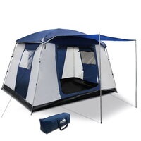 Family Camping Tent 6 Person Hiking Beach Tents Canvas Swag Ripstop