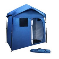 Pop Up Double Camping Shower Tent Outdoor Toilet Change Room