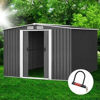 Garden Shed 2.57x3.12x1.78M Storage Sheds Double Door Outdoor