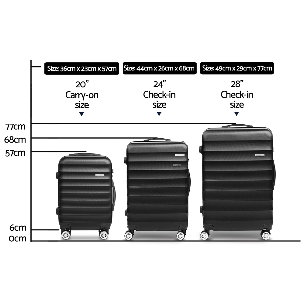 travel luggage size