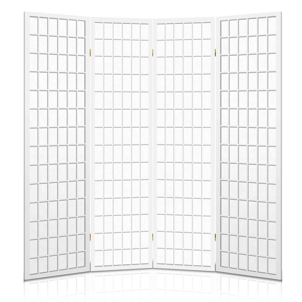 Artiss 4 Panel Room Divider Screen Wood Timber Dividers