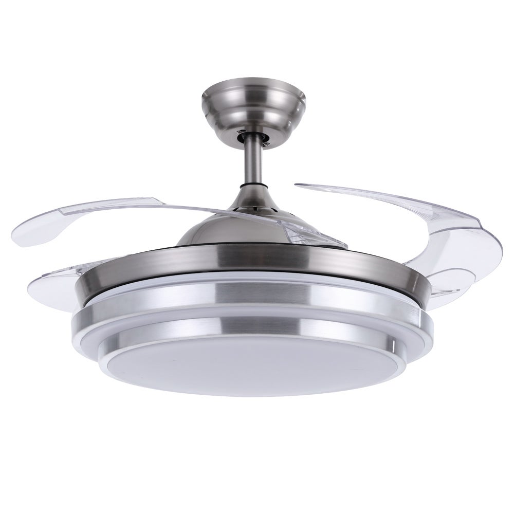 42 Ceiling Fans With Lights And Remote - Vhouse 42-inch Modern Crystal ...