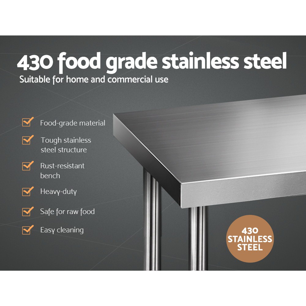 Stainless Steel Kitchen Benches Work Bench Food Prep Table 1219x610 Buy Stainless Steel