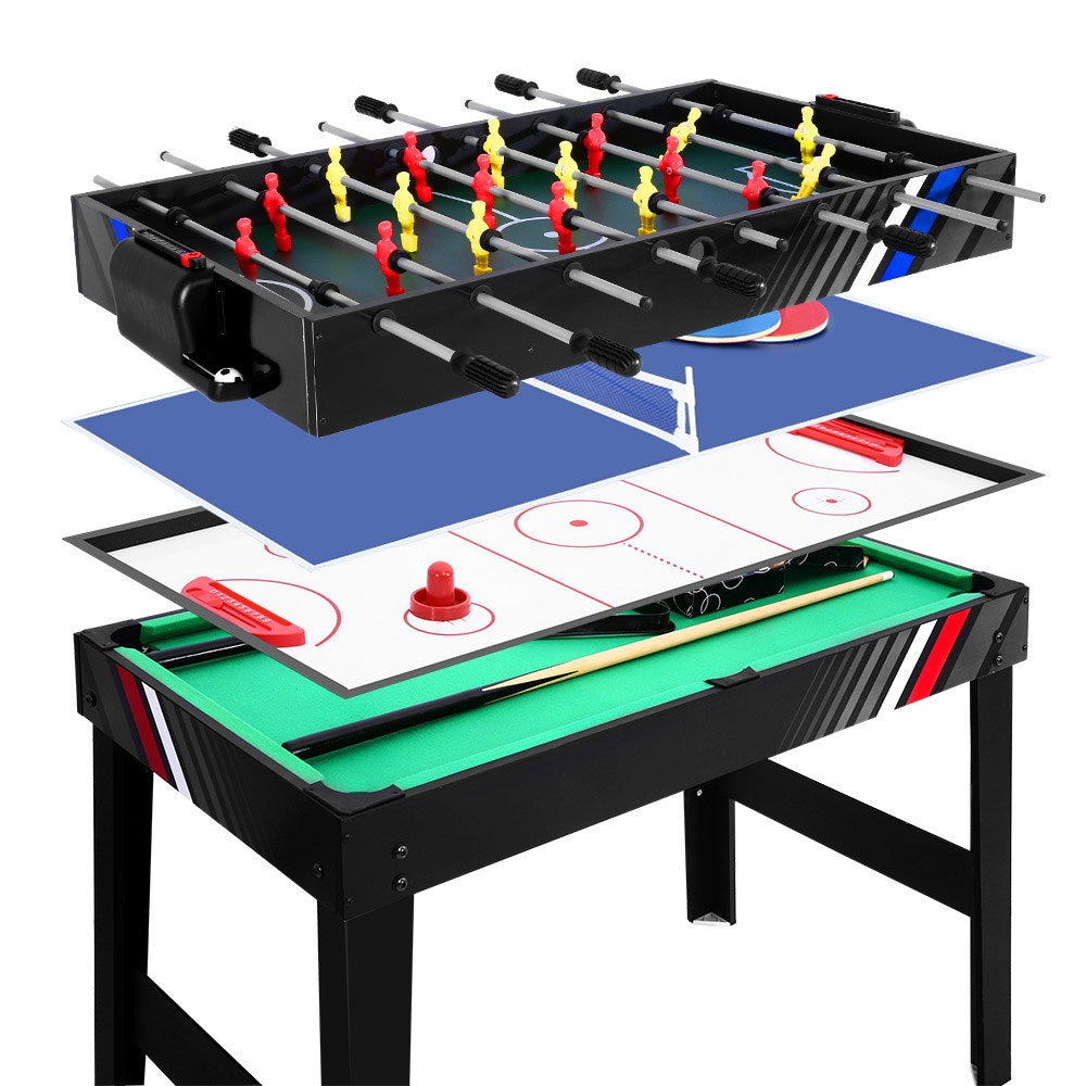 air hockey and foosball table combo