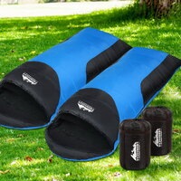 Sleeping Bag Bags Double Camping Hiking -10C Tent Winter Thermal