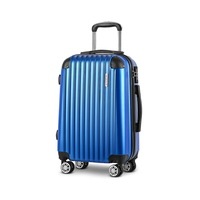 28" Luggage Sets Suitcase Blue TSA Travel Hard Case Lightweight